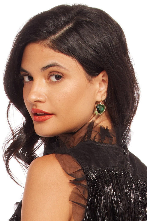 Heart Drop Earring